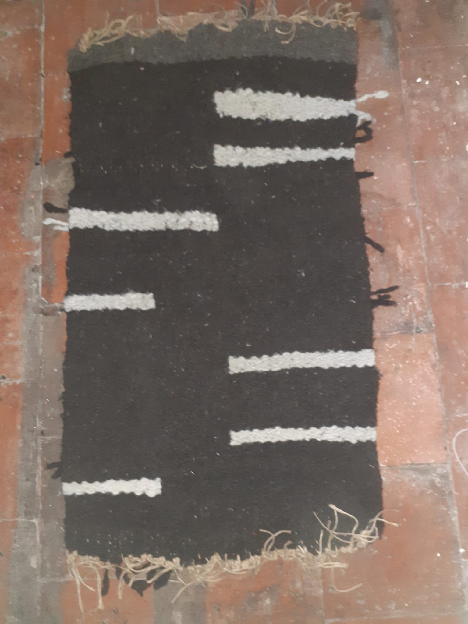 Handwoven textile rug
